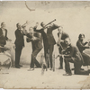 Group portrait of vaudeville musicians, with, possibly, Billie Purl on piano.