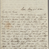 Autograph letter signed to Lord Byron, 26 May 1820