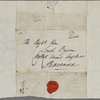 Autograph letter signed to Lord Byron, 26 May 1820