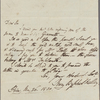Autograph letter signed to Horace Hall, 26 May 1820