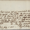 Autograph letter signed to Samuel Hamilton, 1 July 1820; addressed in the hand of Mary Wollstonecraft Shelley