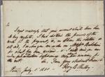 Autograph letter signed to Samuel Hamilton, 1 July 1820; addressed in the hand of Mary Wollstonecraft Shelley