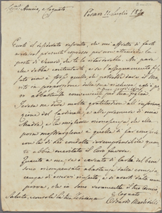 Odoardo Machirelli manuscript material : 2 items