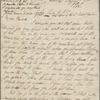 Autograph letter signed to Thomas Love Peacock, 12 July 1820