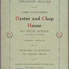 Theodore Muller Ladies' and Gentlemen's Oyster and Chop House