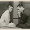 A pensive Herbert Marshall and Edna Best in the stage production There's Always Juliet.