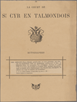 Autograph letter signed to John Lambert, 10 May 1815