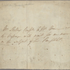 Autograph note, third person, to William Hone, 20 February 1817