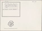 Autograph note, third person, to William Hone, 20 February 1817