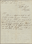 Autograph letter signed to Galignani, 28 April 1820