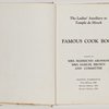 The Ladies' Auxiliary to Temple de Hirsch famous cook book