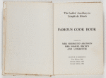 The Ladies' Auxiliary to Temple de Hirsch famous cook book
