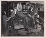 Army truck being prepped for shipment overseas