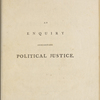 Holograph annotations in a copy of Godwin's Political Justice