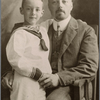 Vladimir Nabokov as a child with his father Vladimir Dmitrievich Nabokov, 1906