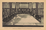 Near-view of model of the city, so constructed that it may be revolved and rolled into the center longitudinal promenade to provide auditorium space