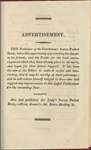 Holograph entries in Baxter's Sussex Pocket Book for 1810