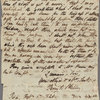 Autograph letter signed to Dr. Thomas Hume, 17 February 1820
