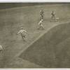 Burns caught between second and third.