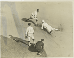 Senators take fourth game of World Series, 7 to 4. Photo show Young[s] sliding safely into second base (first inning) on Kelly's long fly to McNeely, 10/7/24.