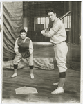 Indoor baseball, practice in Columbia gym.