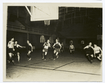 Second phase of coach Craig Ruby's famous out of bounds scoring play used successfully by his University of Illinois basketball team.