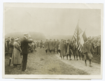 Denmark's king salutes the Stars and Stripes.