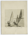 Gravesend Bay, L.I., American Canoe cup defender, wins first match. Leo Friede, America, on left, defeating Ralph Britton, Canada.