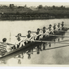 Able-bodied westerners, University of California, crew of six-footers all set for intercollegiate races.