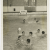 Middshipmen [midshipmen] at Naval Academy in winter, athletic training.