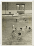 Middshipmen [midshipmen] at Naval Academy in winter, athletic training.