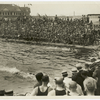 Weismuller [Weissmuller] beating Blake easily and world's record.
