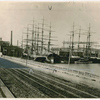 Loading tea at Boston for shipment to India.