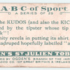 K is the KUDOS (and also the KICK) ...