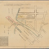 Map showing the injury to the property of T.F. Rowland, Continental Works, by the proposed bill entitled An act to change the bulkhead and pier lines at and near the entrance to Bushwick inlet into the East River