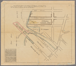 Map showing the injury to the property of T.F. Rowland, Continental Works, by the proposed bill entitled An act to change the bulkhead and pier lines at and near the entrance to Bushwick inlet into the East River