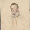 Watercolor self-portrait of Edward Ellerker Williams