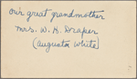 Photographic portrait of Augusta White Draper