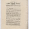 Letter to the Minister of Marine and Colonies, and petition to the Chamber of Deputies advocating a French military invasion of Haiti