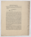 Letter to the Minister of Marine and Colonies, and petition to the Chamber of Deputies advocating a French military invasion of Haiti