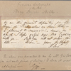Autograph letter (fragment) signed to John Gisborne, 5 August 1820