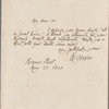 Autograph letter signed to John Howard Payne, 23 August 1820