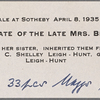Autograph letter signed to P. B. Shelley, 23 August 1820