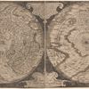 World map on double cordiform projection