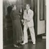 Scene from the theatrical production of the Langston Hughes play "Mulatto," featuring Mercedes Gilbert and James Kirkwood, ca. 1936