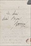 Autograph letter signed to Lord Byron, 2 August 1820