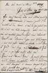 Autograph letter signed to Lord Byron, 29 August 1820