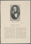 Mr. Herbert Spencer. Reproduction of a photograph in the possession of Mrs. Smalley.