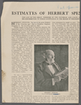 Herbert Spencer. From a photograph taken in 1901.