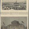 View in the Leazes Park, Newcastle-on-Tyne.  Banquet at the Assembly Rooms, Westgate-Road: arrival of guests.